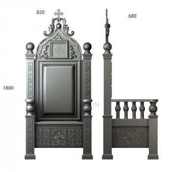 Church furniture (MBC_0026) 3D model for CNC machine